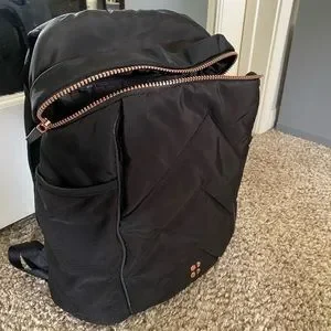 Sweaty Betty Quilted Nylon Backpack-New! Never Used! Sweaty Betty | Bags | Sweaty Betty Black Backpack | Poshmark main image 2